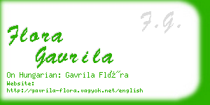 flora gavrila business card